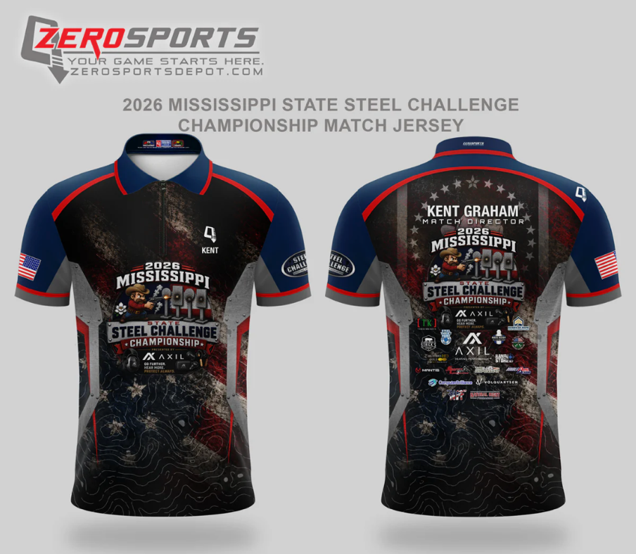Short-sleeve 2026 Mississippi State Steel Challenge Championship match jersey