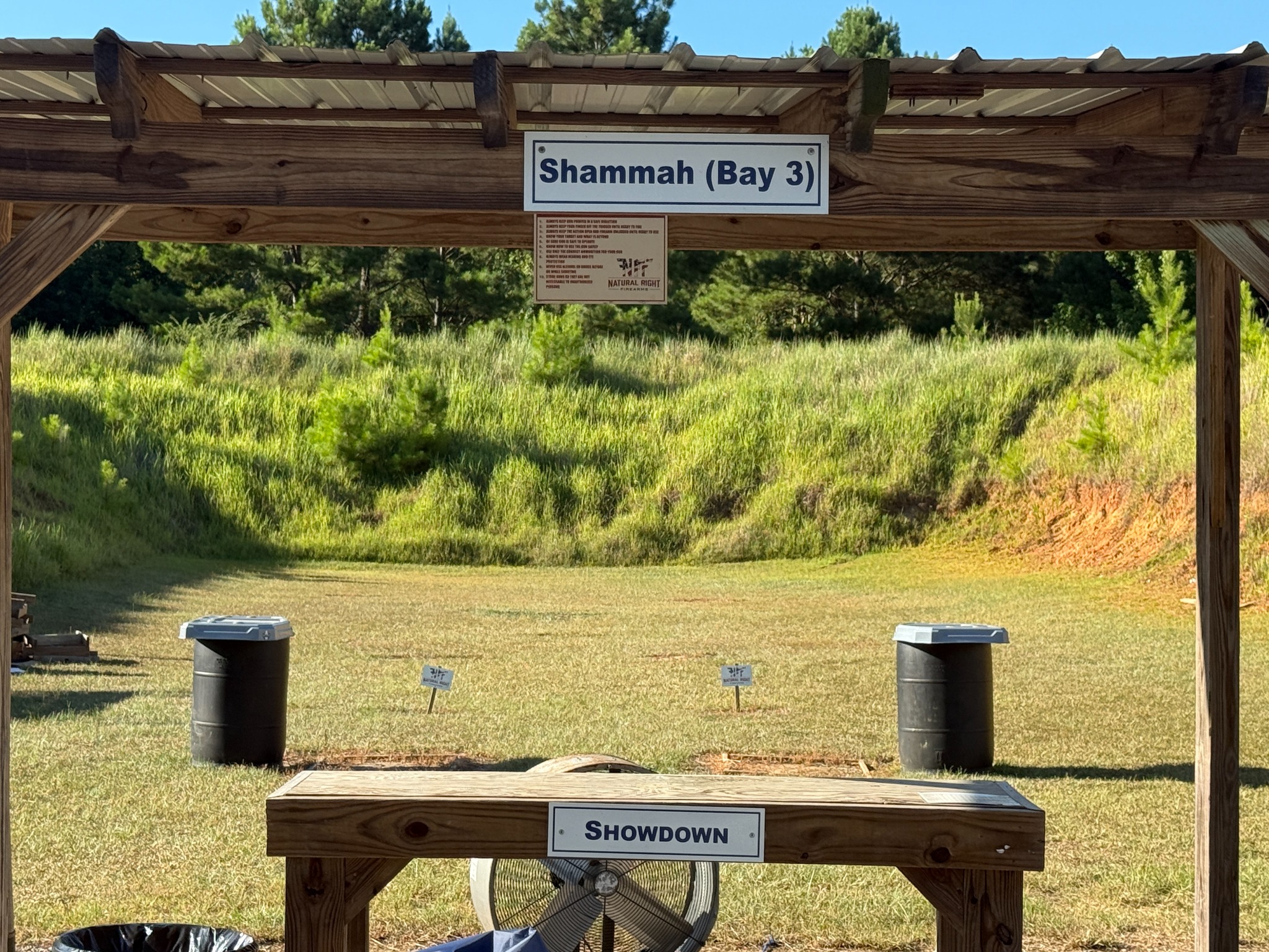 Showdown Steel Challenge bay at Natural Right Firearms