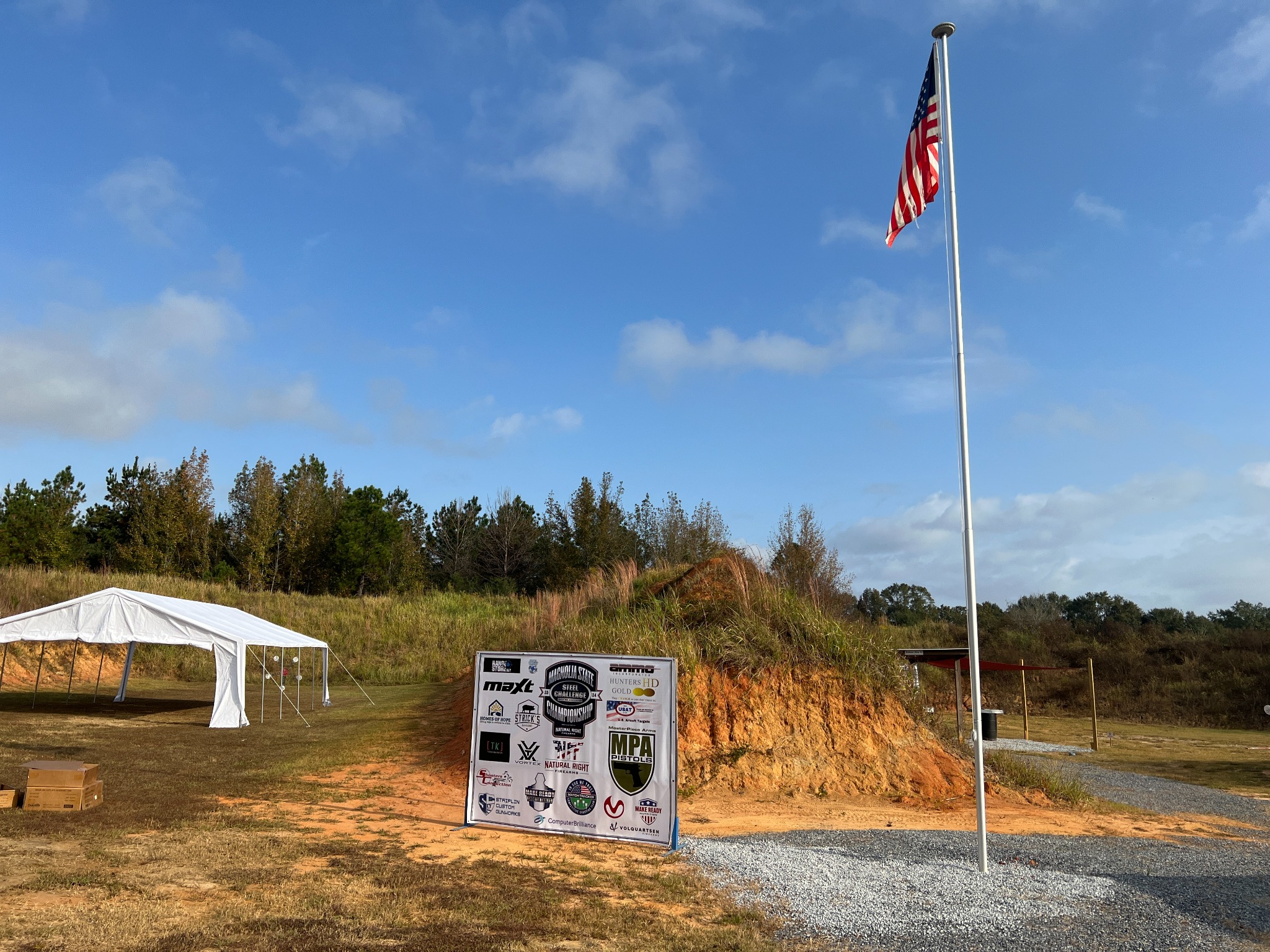 Sponsor recognition sign at Natural Right Firearms