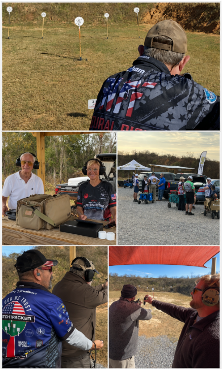 2026 Steel Challenge competitors, Range Officers and match activity collage